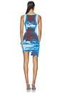 view 4 of 4 Hazel Mini Wavy Dress in Utah Blue