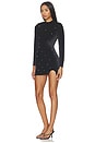 view 2 of 4 ROBE NEIL ECOVERO LONG SLEEVE MINI  in Midnight Black