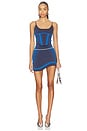 view 5 of 6 Gen 11 Compression Tennis Skort in Ocean Blue