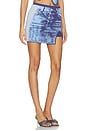 view 2 of 6 Casia Denim Print Skort in Denim Blue