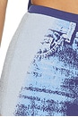 view 6 of 6 Casia Denim Print Skort in Denim Blue