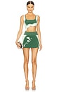 view 5 of 6 Casia Mini Skort in Olive Garden