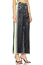 view 2 of 4 Zahra Wide Leg Pant in Black Green