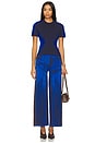 view 5 of 6 Zahra Wide Leg Pants in Electric Blue