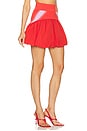 view 2 of 6 Clivia Mini Skirt in Marquee Red