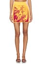 view 1 of 6 Alani Window Print Mini Skirt in Golden Orange