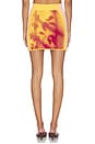 view 4 of 6 Alani Window Print Mini Skirt in Golden Orange