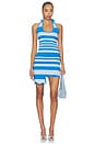 view 5 of 6 JUPE CHLOE WAVY MINI in Utah Blue
