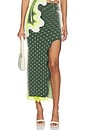 view 1 of 7 Lily Midi Skirt in Chrome Green