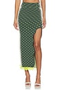 view 2 of 7 Lily Midi Skirt in Chrome Green