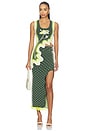 view 6 of 7 Lily Midi Skirt in Chrome Green