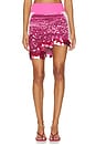 view 2 of 7 Casey Wavy Mini Skirt in Pink Dazzle