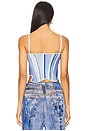 view 4 of 5 Mila Denim Print Tank Top in Blueberry