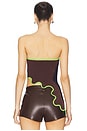 view 4 of 5 Pomelo Wavy Bra Top in Neon Lime