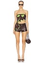 view 5 of 5 Pomelo Wavy Bra Top in Neon Lime