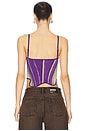 view 4 of 5 Mila Denim Print Tank Top in Purplicious