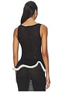 view 3 of 4 Hadden Alpaca Tank Top in Black & White