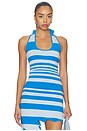 view 1 of 4 Naomi Bandage Halter Top in Utah Blue