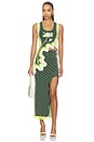 view 4 of 4 Kerry Wavy Tank Top in Chrome Green