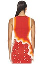 view 4 of 5 Kerry Wavy Tank Top in Fireball Orange