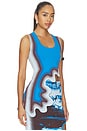 view 2 of 5 Kerry Wavy Tank Top in Utah Blue