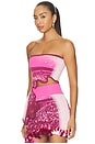 view 4 of 6 Pomelo Wavy Bra Top in Pink Dazzle