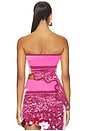view 5 of 6 Pomelo Wavy Bra Top in Pink Dazzle