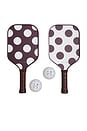 view 1 of 6 Pickleball Paddle Gift Set in Polka Dot