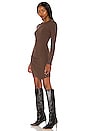 view 3 of 4 Metal Dress in Chocolate