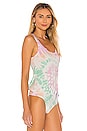 view 3 of 5 Istanbul Bodysuit in Pink Panther Spiral