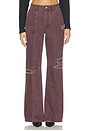 view 1 of 6 Distressed Pant in Burgundy