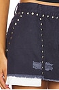 view 6 of 6 Rodeo Studs Skirt in Navy