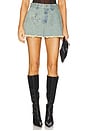 view 1 of 6 Studs Mini Distressed Denim Skirt in Blue