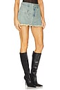 view 2 of 6 Studs Mini Distressed Denim Skirt in Blue