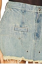 view 6 of 6 Studs Mini Distressed Denim Skirt in Blue