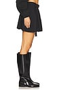 view 2 of 6 Pleated Shirting Skirt in Black