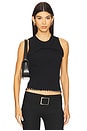 view 2 of 6 Twist Front Knit Top in Black