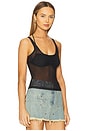 view 2 of 4 Bikini Mesh Top in Black