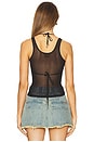 view 3 of 4 Bikini Mesh Top in Black