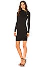 view 2 of 3 Long Sleeve Sweater Dress in Black