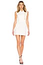 view 1 of 3 ROBE COURTE MILITARY in R White