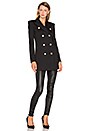 view 1 of 6 TRENCH-COAT MILITAIRE BOUTONNÉ in Black