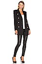 view 2 of 6 TRENCH-COAT MILITAIRE BOUTONNÉ in Black