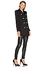 view 4 of 6 TRENCH-COAT MILITAIRE BOUTONNÉ in Black