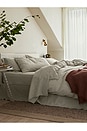 view 3 of 4 Plain Linen Duvet Cover in Oatmeal