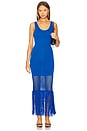 view 1 of 3 Claudia Fringe Dress in Blueberry