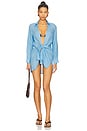 view 1 of 3 Millie Tie Cover Up Dress in Blueberry