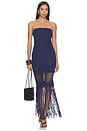 view 1 of 4 Melissa Fringe Dress in Navy