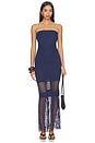view 2 of 4 Melissa Fringe Dress in Navy