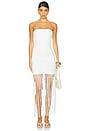 view 1 of 3 Vanessa Strapless Fringe Dress in White